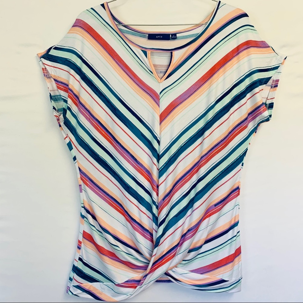 Apt. 9 Striped Infinity Top